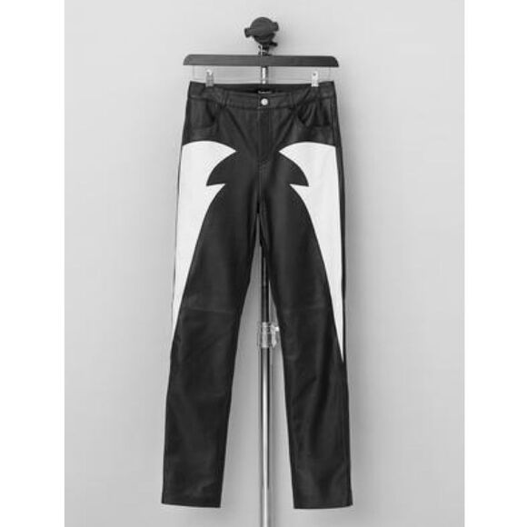 Free People Deadwood Phoenix Peacock Leather Pants